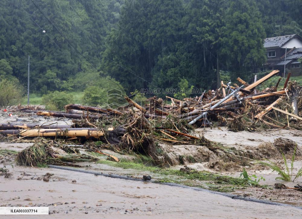 Heavy rain in Noto area