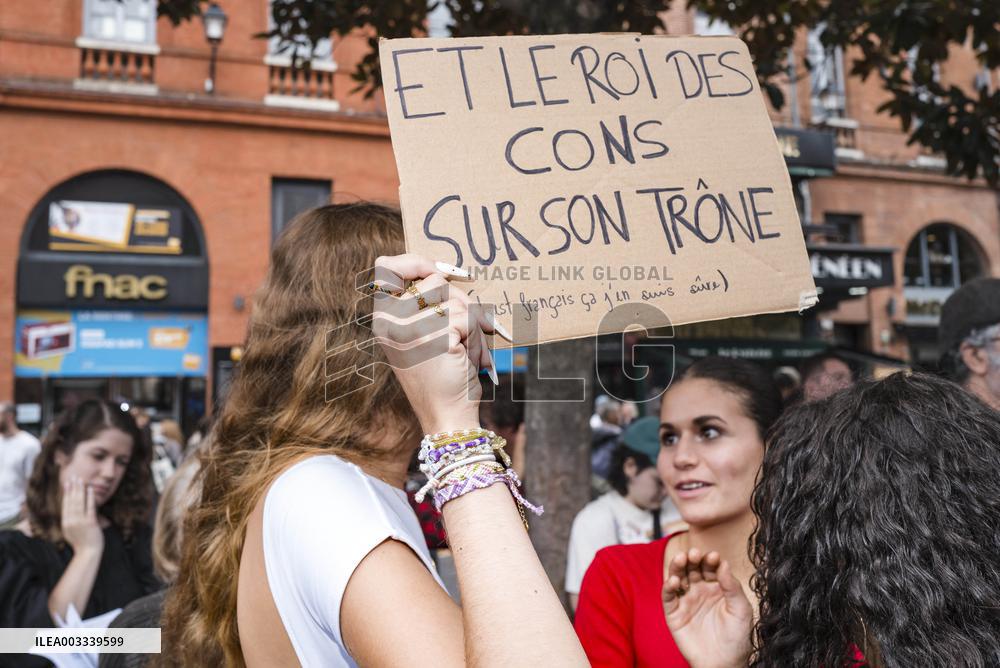 Demonstration Against Macron - Barnier Government - Toulouse