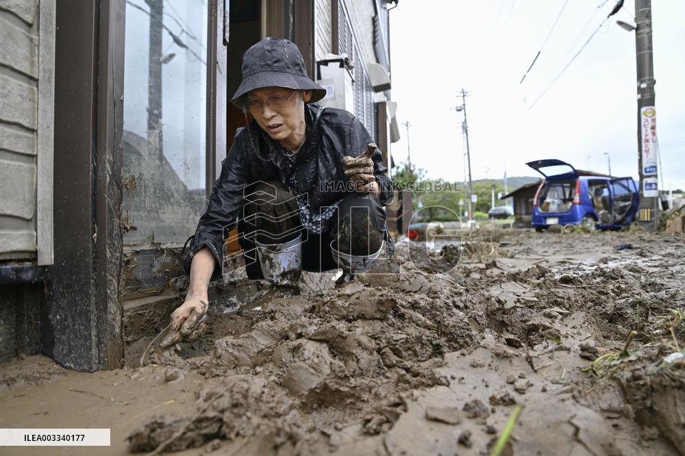 Heavy rain in Noto area