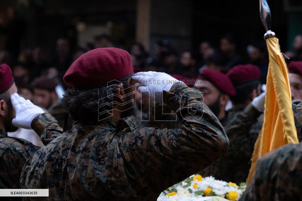 Hezbollah Commander Ibrahim Aqeel Funeral - Beirut