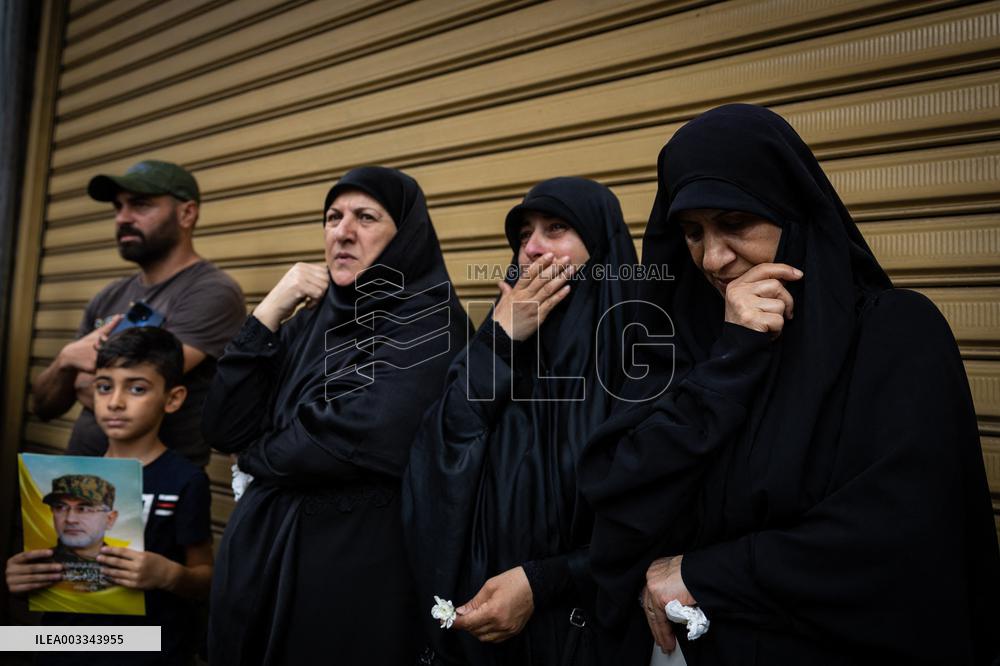 Hezbollah Commander Ibrahim Aqeel Funeral - Beirut