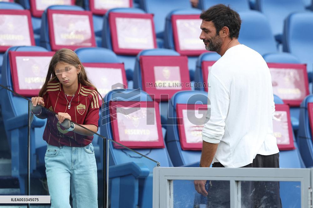 VIP on the stand in Serie A Enilive 2024/2025 - day 5 - AS Roma vs Udinese Calcio, Stadio Olimpico in Rome