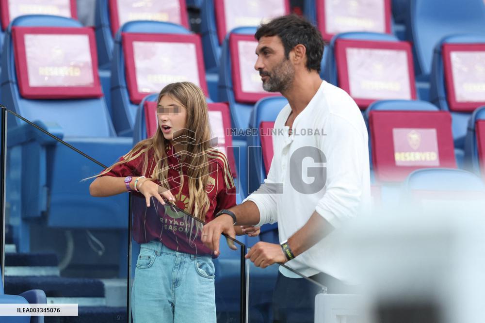 VIP on the stand in Serie A Enilive 2024/2025 - day 5 - AS Roma vs Udinese Calcio, Stadio Olimpico in Rome