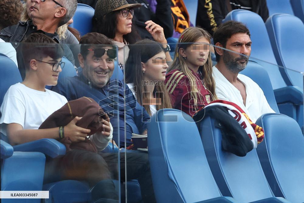 VIP on the stand in Serie A Enilive 2024/2025 - day 5 - AS Roma vs Udinese Calcio, Stadio Olimpico in Rome