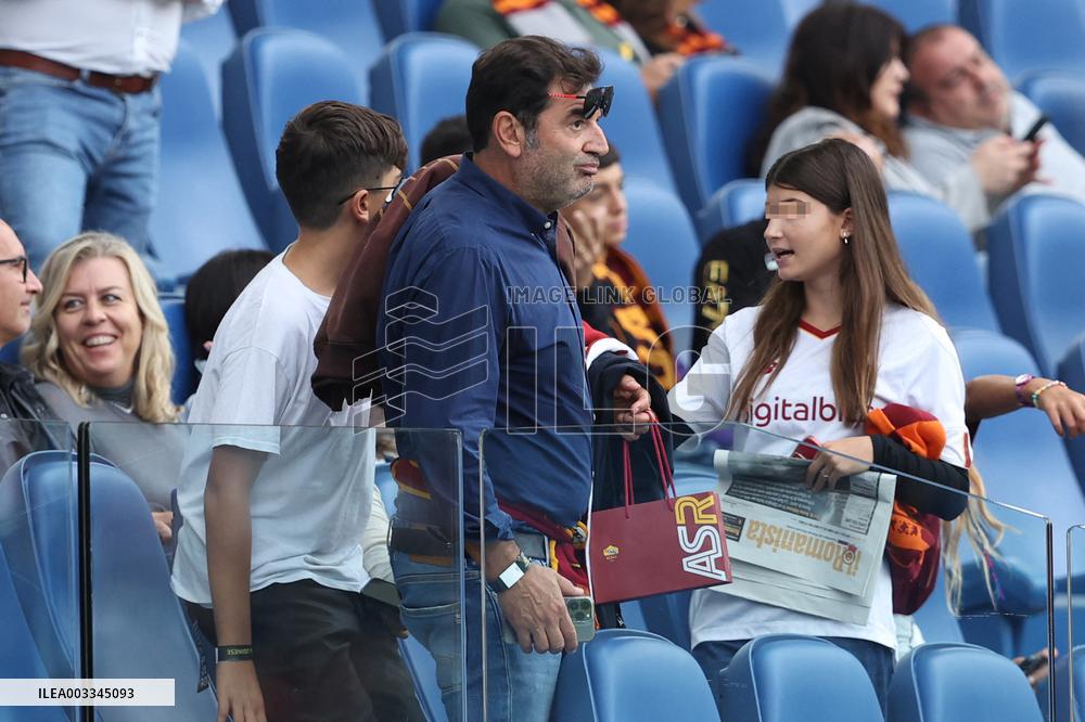 VIP on the stand in Serie A Enilive 2024/2025 - day 5 - AS Roma vs Udinese Calcio, Stadio Olimpico in Rome