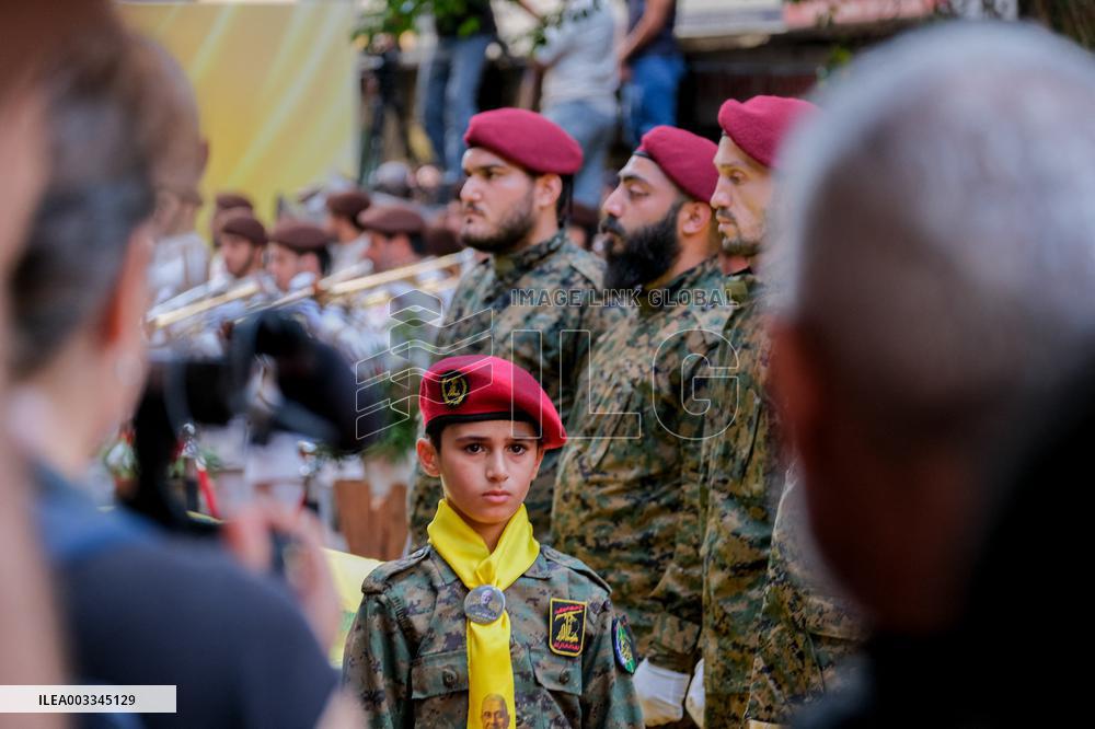 Hezbollah Commander Ibrahim Aqeel Funeral - Beirut