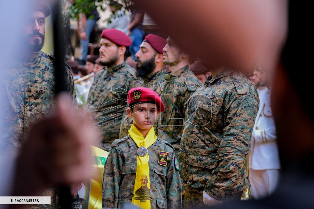 Hezbollah Commander Ibrahim Aqeel Funeral - Beirut