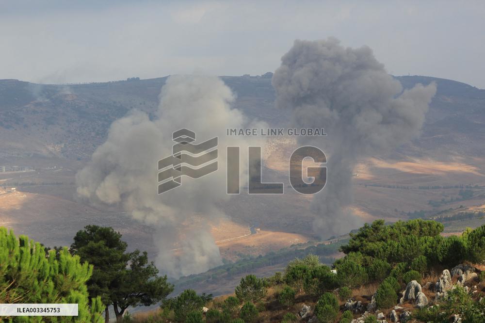 Israeli Airstrikes Target Hezbollah In Lebanon