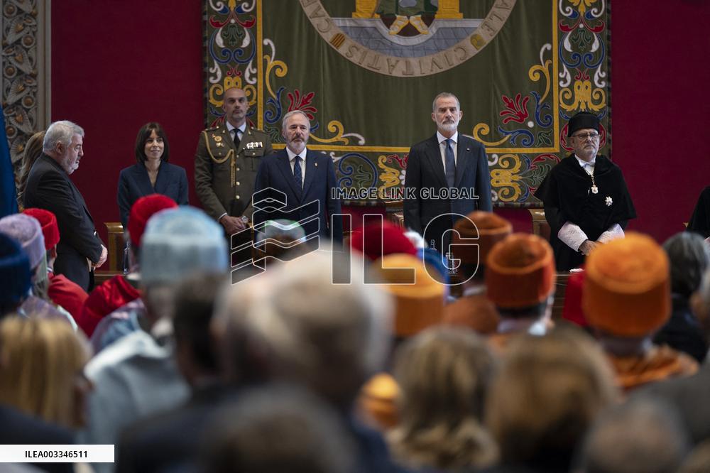 King Felipe At University Year Opening Ceremony - Zaragoza