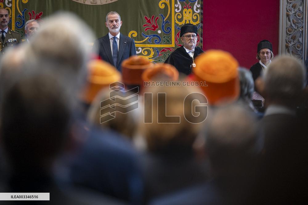 King Felipe At University Year Opening Ceremony - Zaragoza