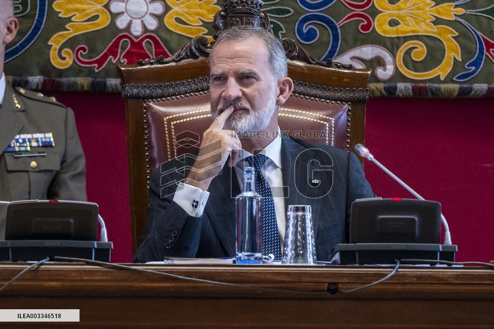 King Felipe At University Year Opening Ceremony - Zaragoza