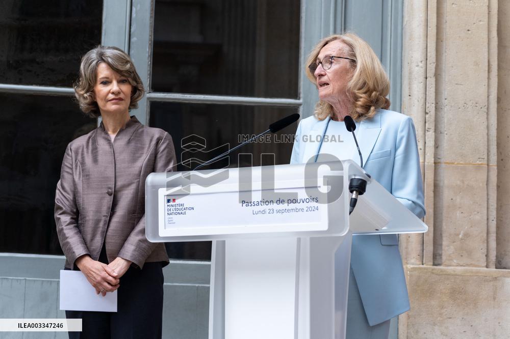 Handover Ceremony Education Ministry - Paris