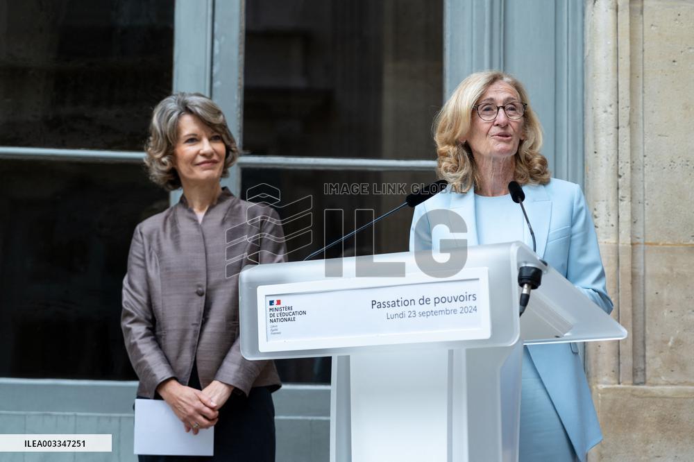 Handover Ceremony Education Ministry - Paris