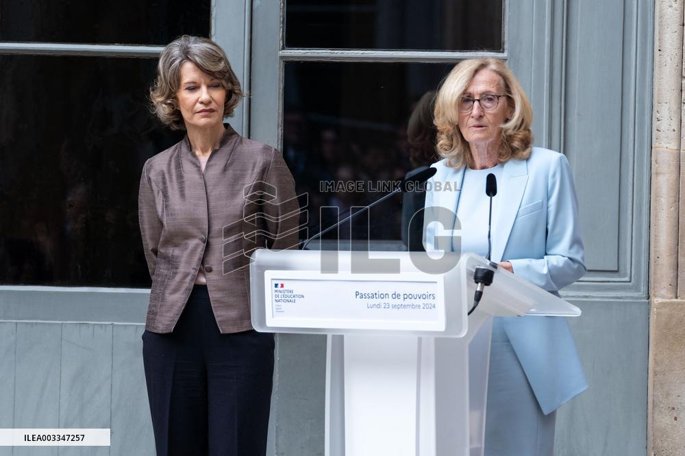 Handover Ceremony Education Ministry - Paris