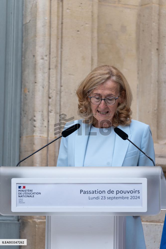 Handover Ceremony Education Ministry - Paris