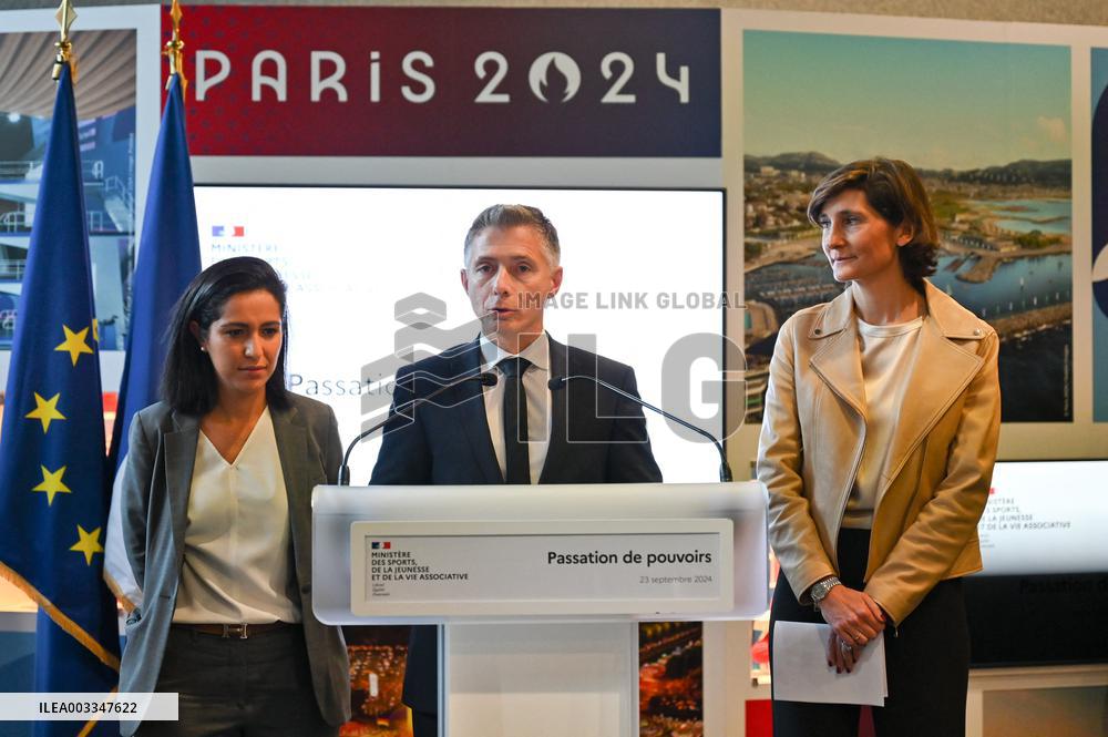 Handover Ceremony At The Ministry Of Sports - Paris