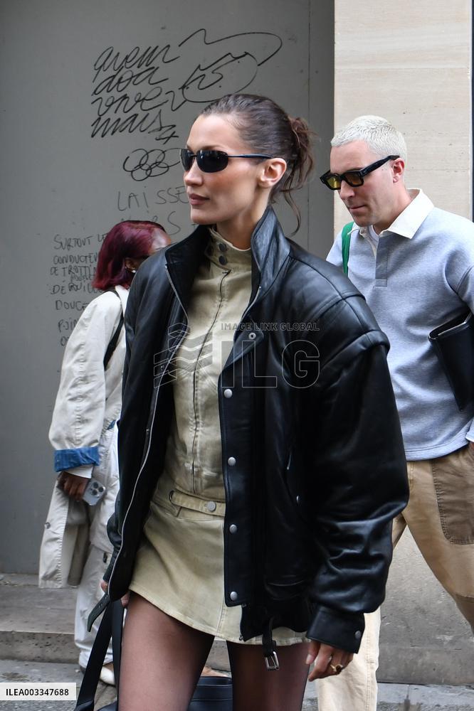 Bella Hadid Leaves A Fitting - Paris