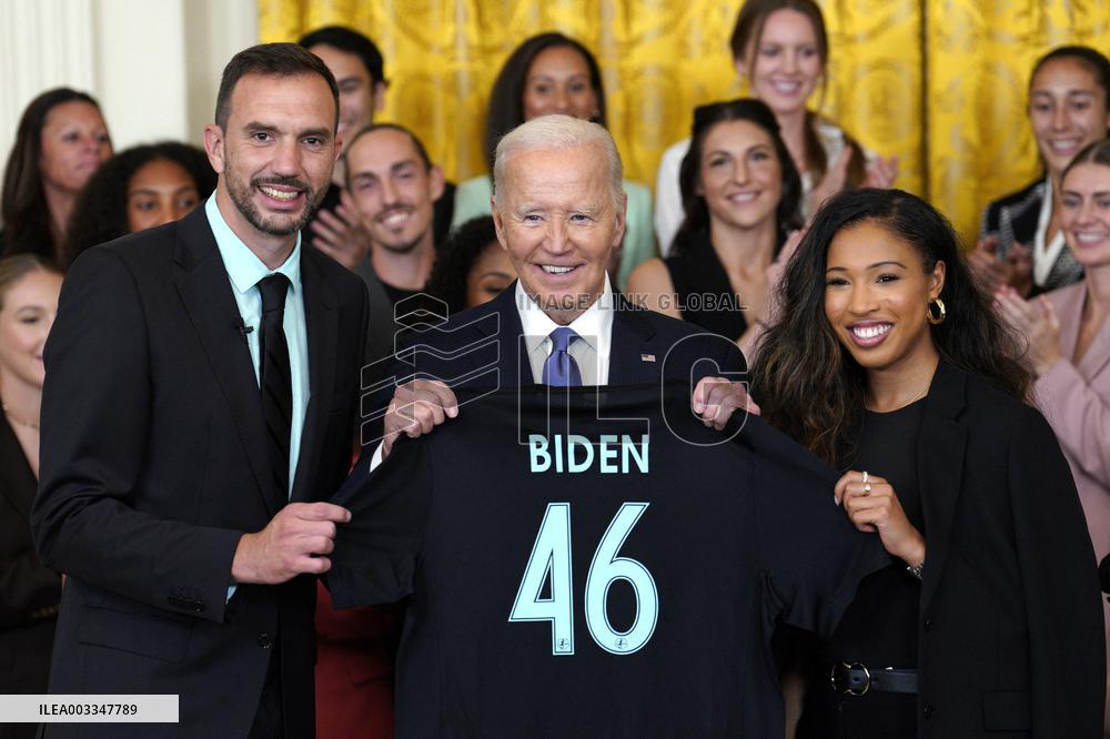 Joe Biden welcomes the Gotham FC - Washington