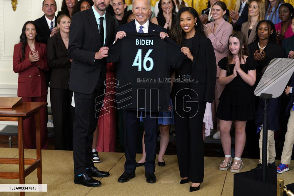 Joe Biden welcomes the Gotham FC - Washington