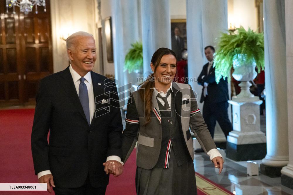 DC: President Biden Welcomes the NWSL Champions Gotham F.C. to the White House