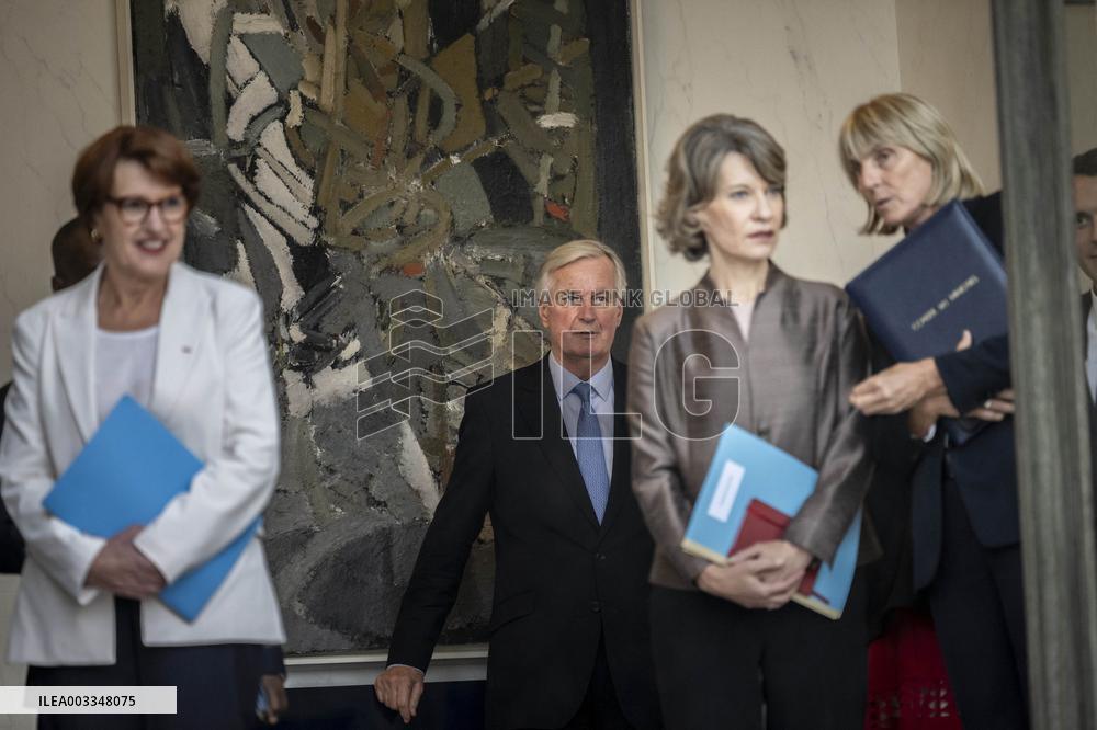 First Cabinet Meeting Of The Barnier Government - Paris