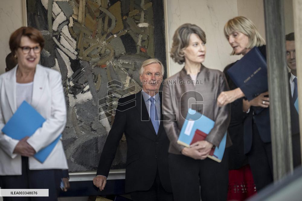First Cabinet Meeting Of The Barnier Government - Paris