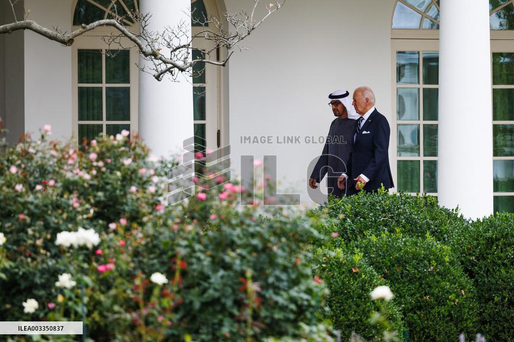 Biden Greets UAE’s President MBZ - Washington