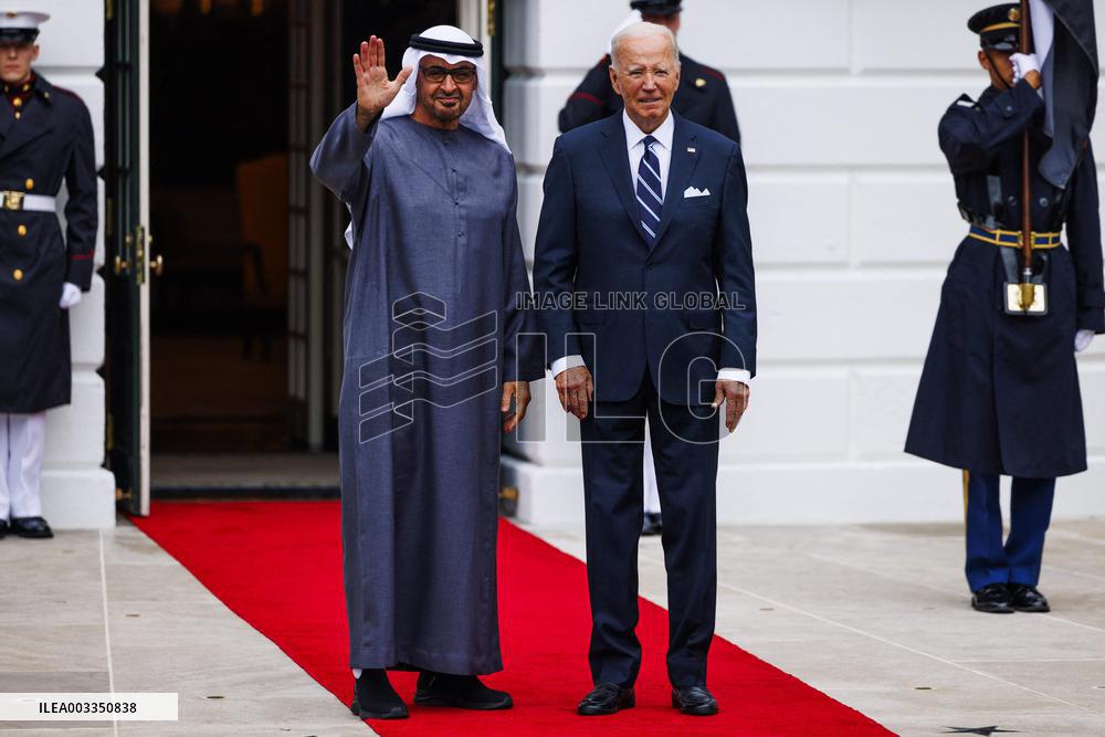 Biden Greets UAE’s President MBZ - Washington