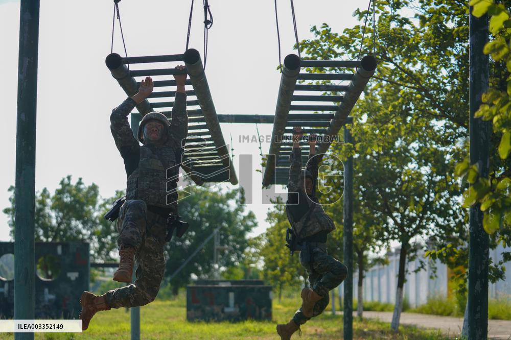 SWAT Team Members Undergo A Training Session in Liuzhou