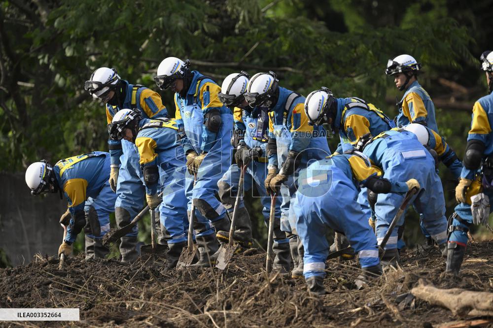 Aftermath of heavy rain in Ishikawa Pref.