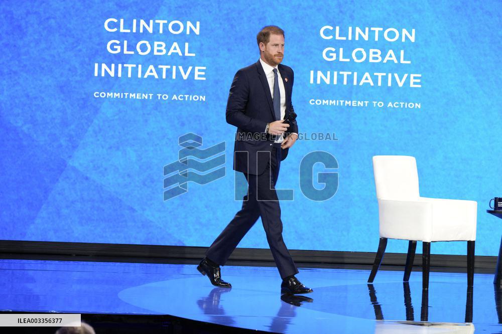 Prince Harry At Clinton Global Initiative - NYC