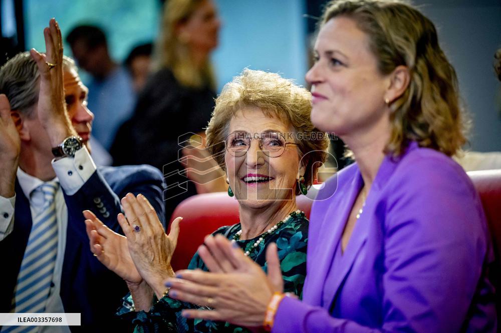 Princess Margriet At Children's Postage Stamps Unveiled - Netherlands