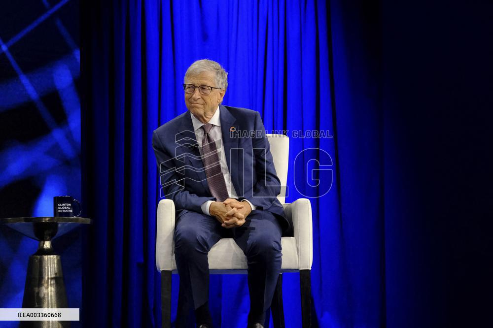 Bill Gates At 2024 Clinton Global Initiative - NYC