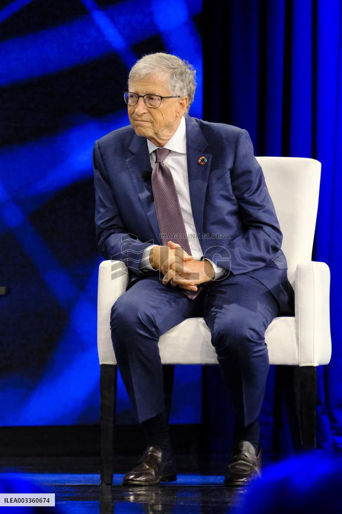 Bill Gates At 2024 Clinton Global Initiative - NYC