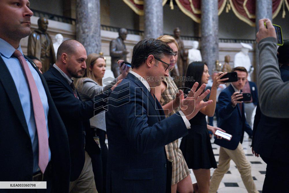 Johnson Holds A Press Conference - Washington