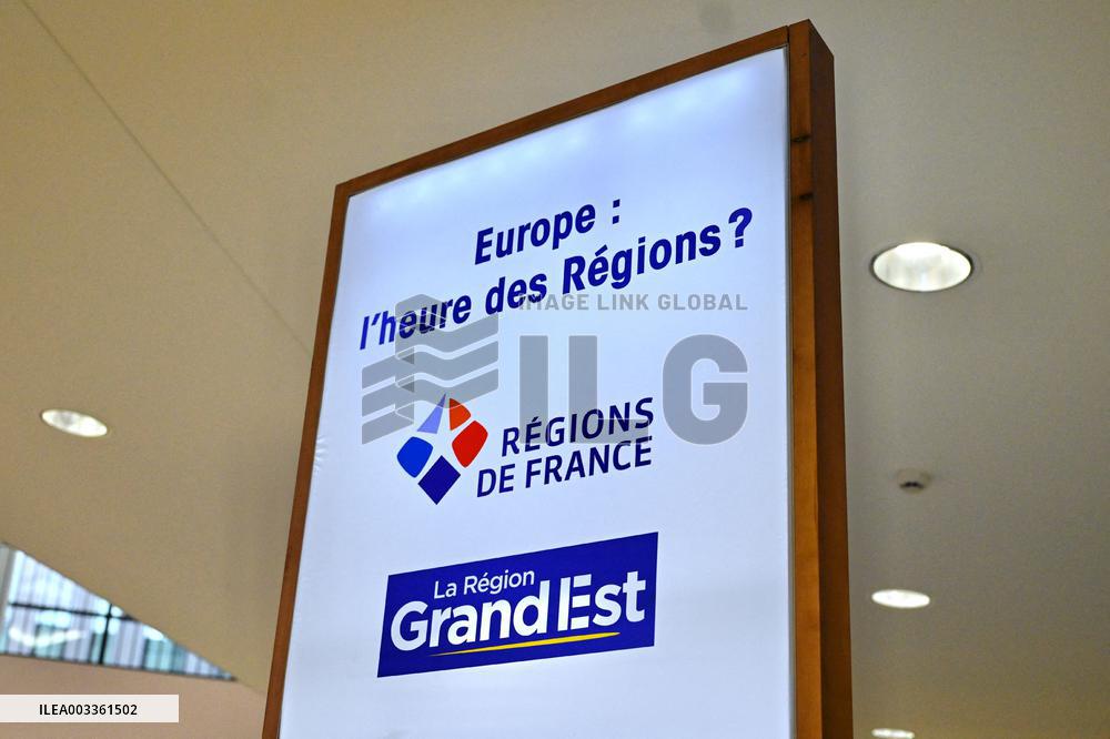 Francois Durovray Visits Congress Of Regions - Strasbourg