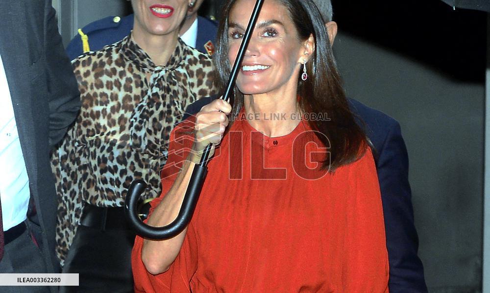 Queen Letizia At World Cancer Research Day Annual Meeting - Milan