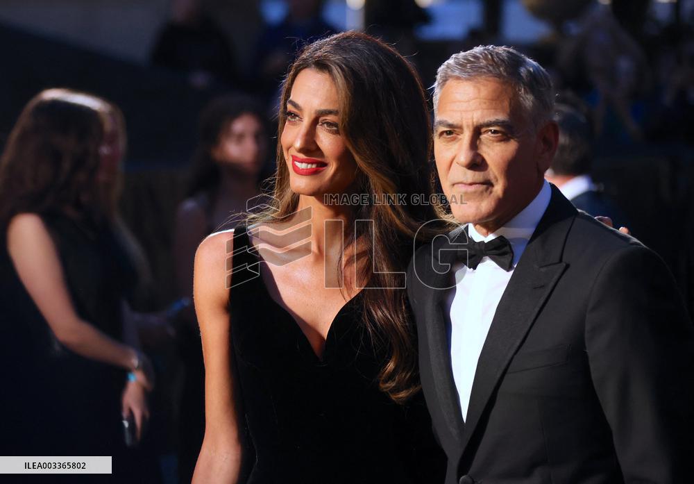 George And Amal Clooney Arriving For The Albie Awards - NYC