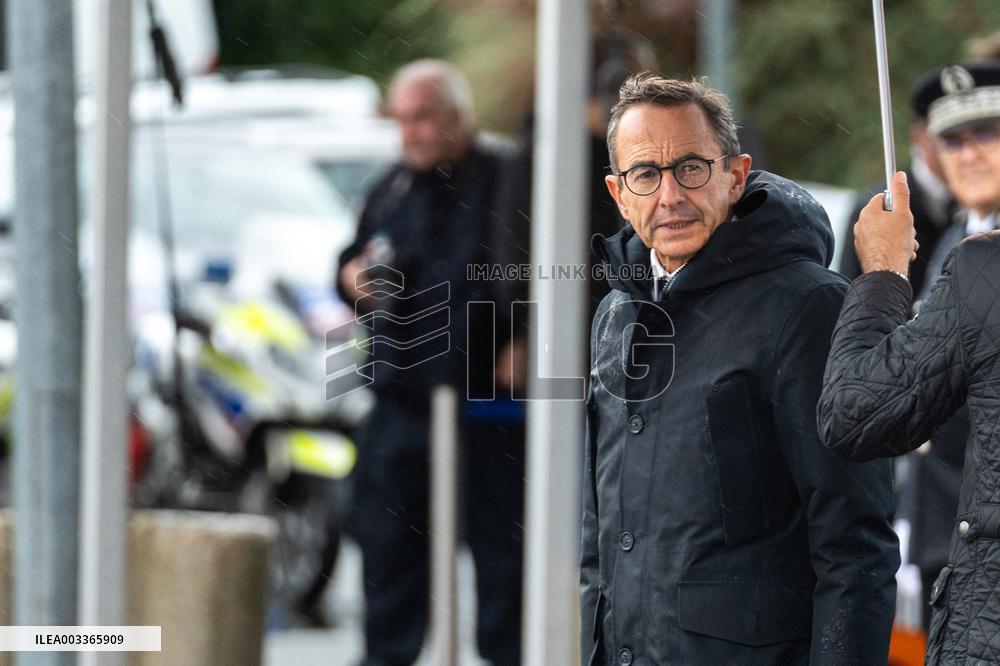 Bruno Retailleau at a farewell ceremony - Velizy-Villacoublay