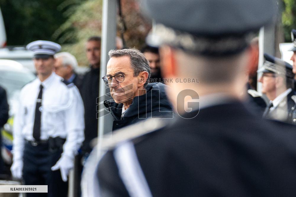 Bruno Retailleau at a farewell ceremony - Velizy-Villacoublay