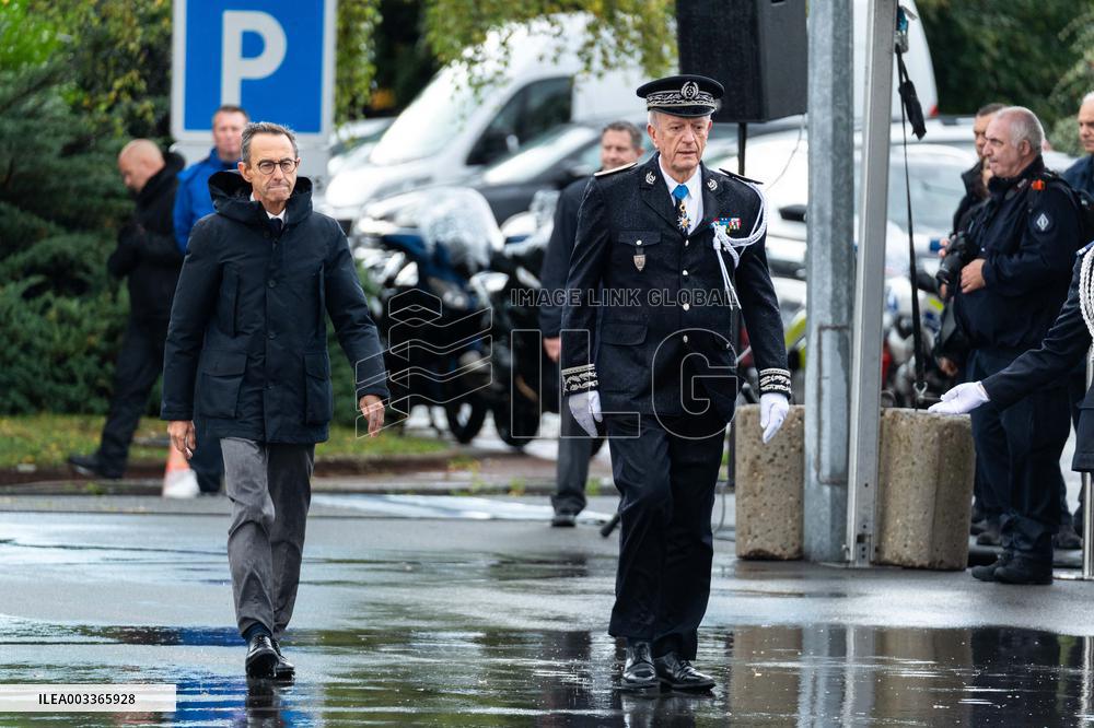 Bruno Retailleau at a farewell ceremony - Velizy-Villacoublay