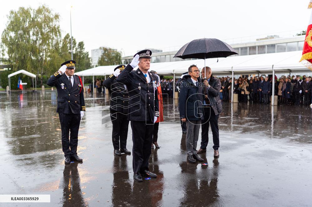 Bruno Retailleau at a farewell ceremony - Velizy-Villacoublay