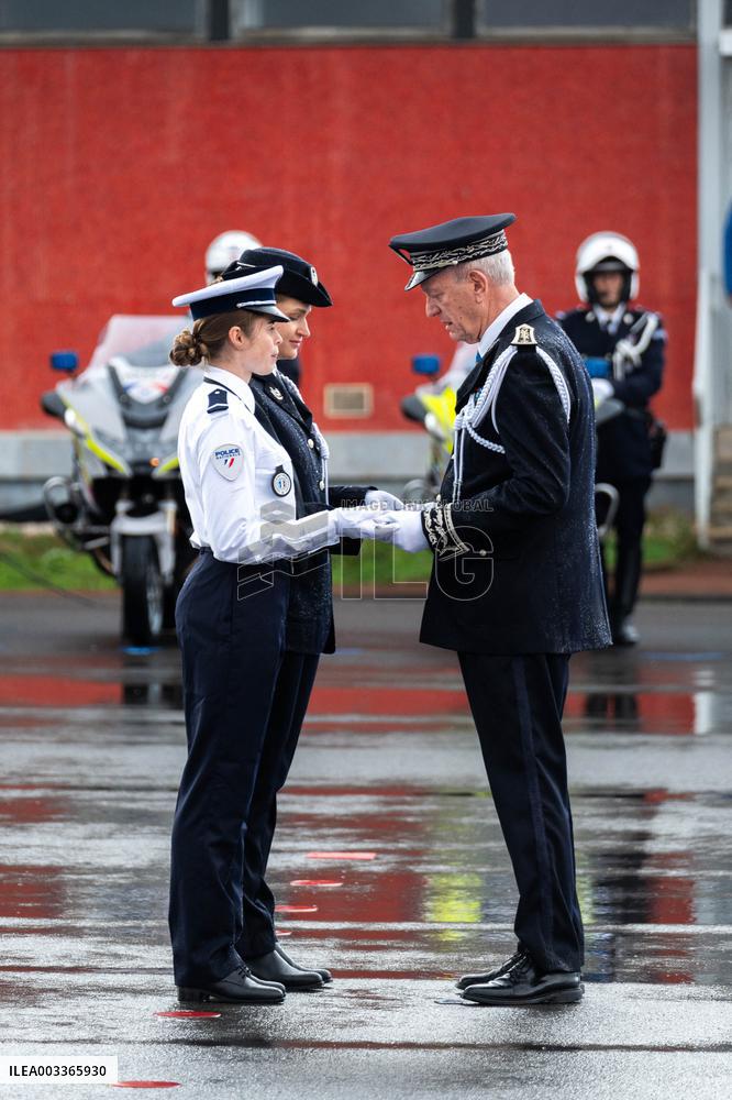 Bruno Retailleau at a farewell ceremony - Velizy-Villacoublay
