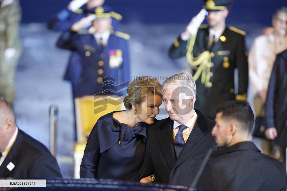 Royals Welcome Pope Francis - Brussels