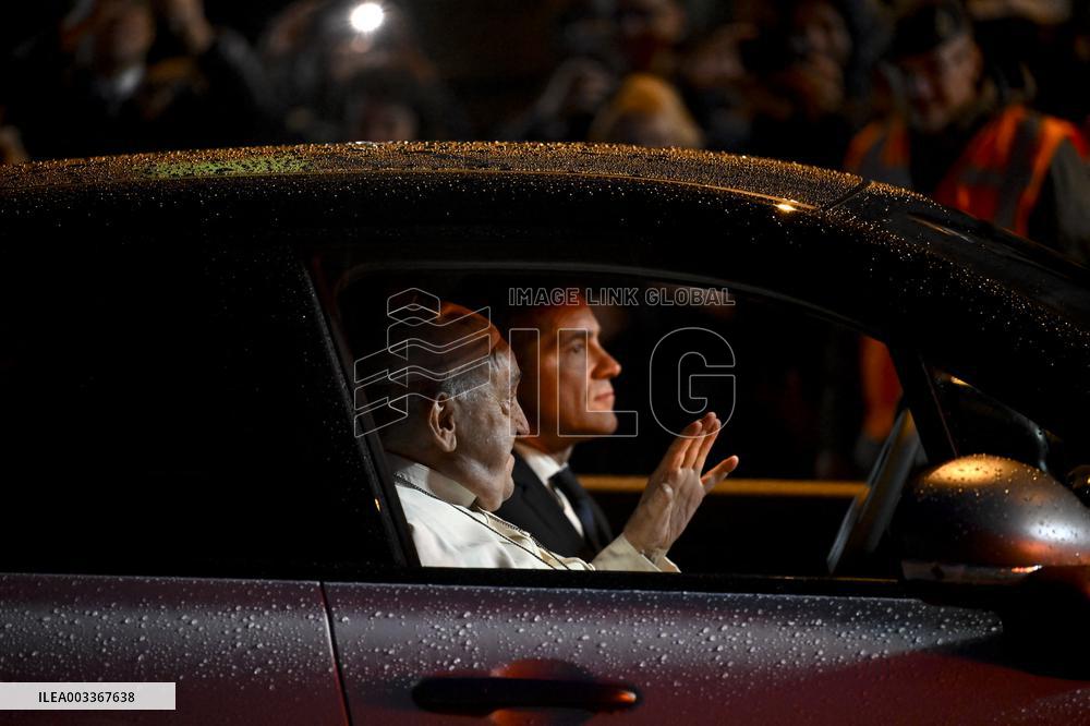 Royals Welcome Pope Francis - Brussels