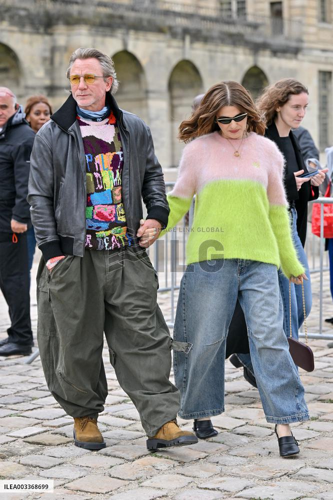 PFW Loewe Outside Arrivals