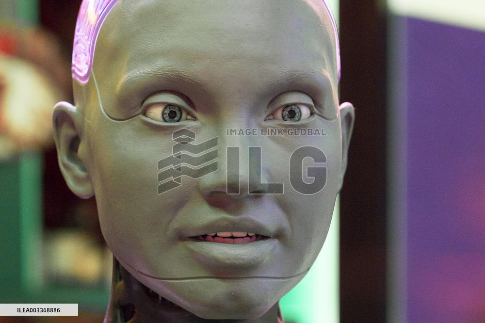 Humanoid Robot Ameca At Italian Tech Week - Turin