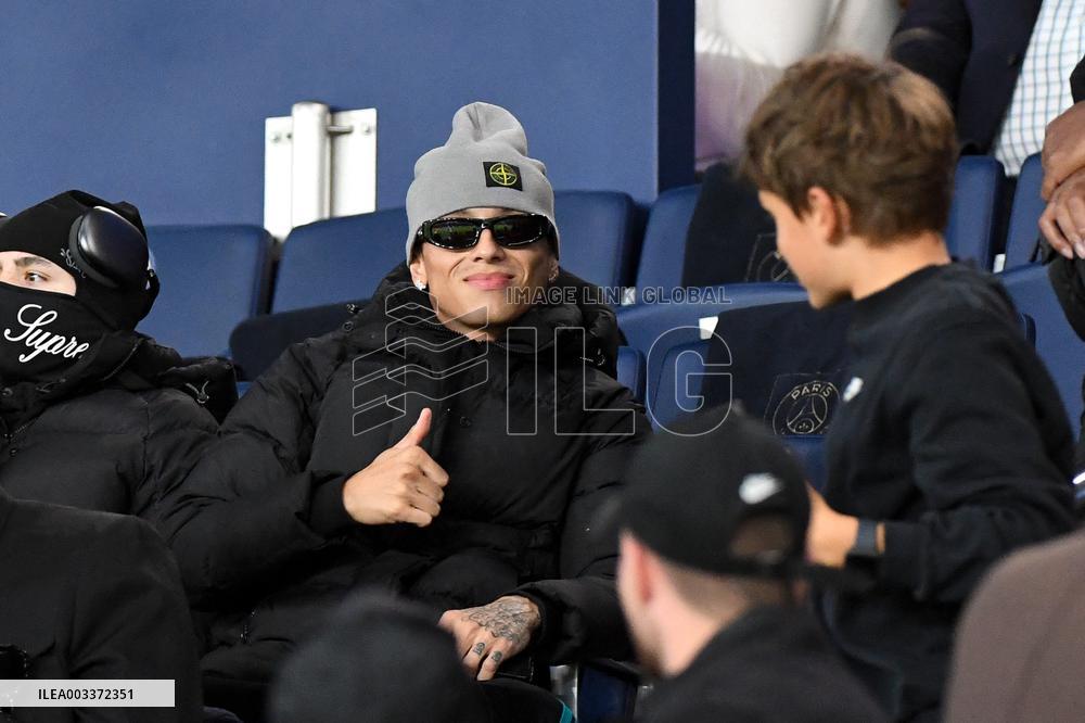 Celebrities attend the Ligue 1 PSG vs RENNES - Paris