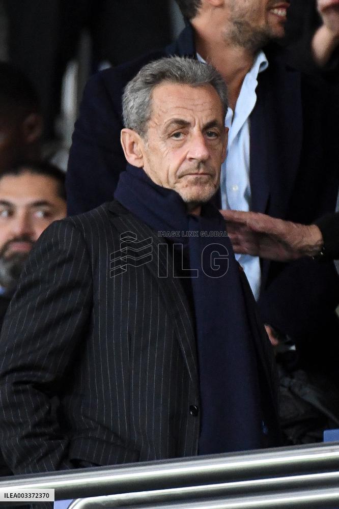 Celebrities attend the Ligue 1 PSG vs RENNES - Paris