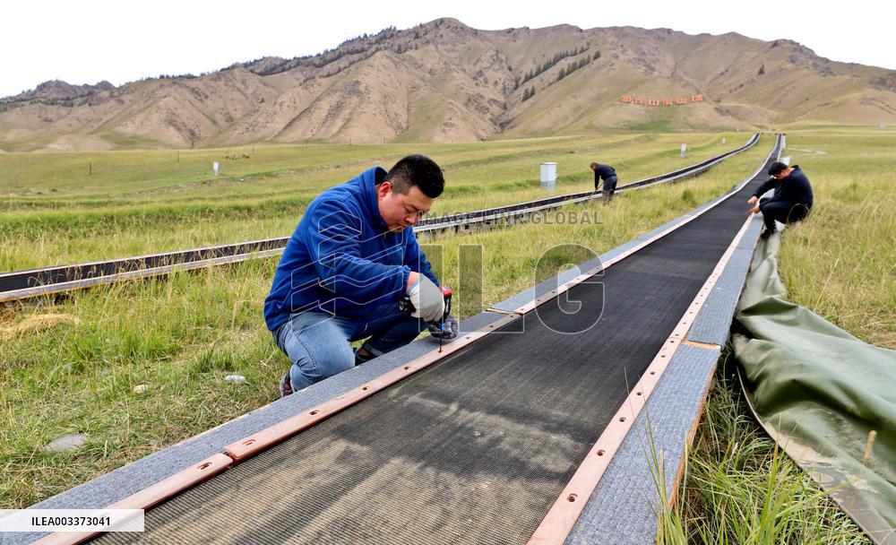 Qilian Mountain Ski Resort in Zhangye